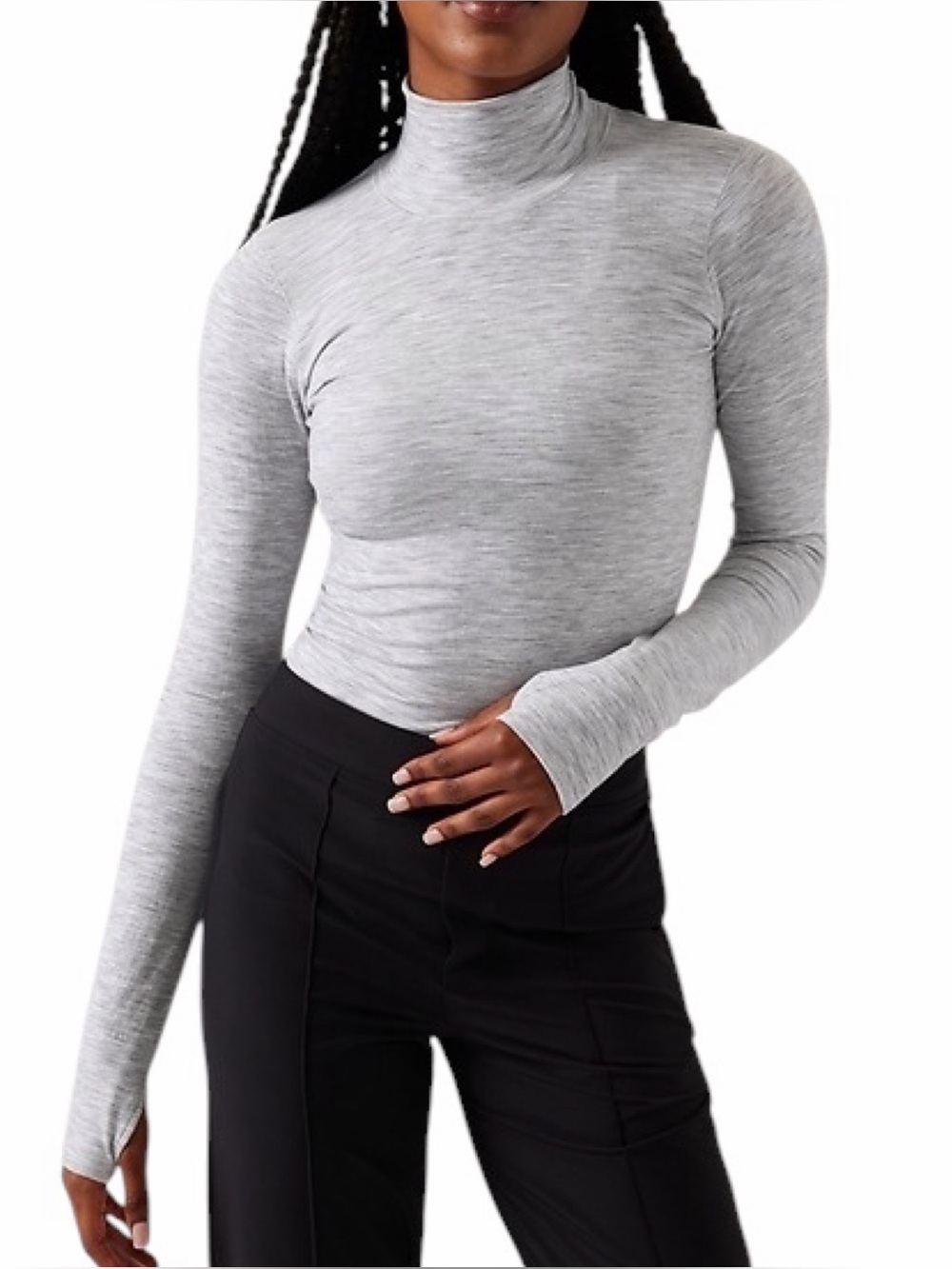 Athleta Foresthill Ascent Seamless Turtleneck Size Small